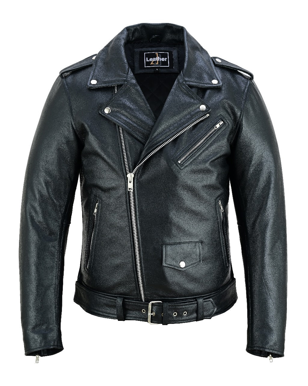 Men's Classic Black Leather Jacket