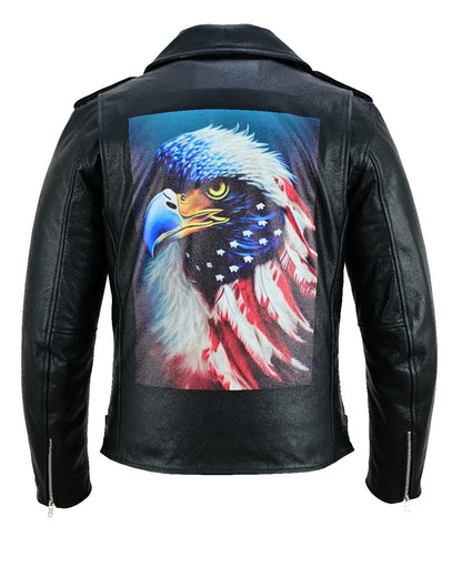 Men's Classic Black Leather Jacket