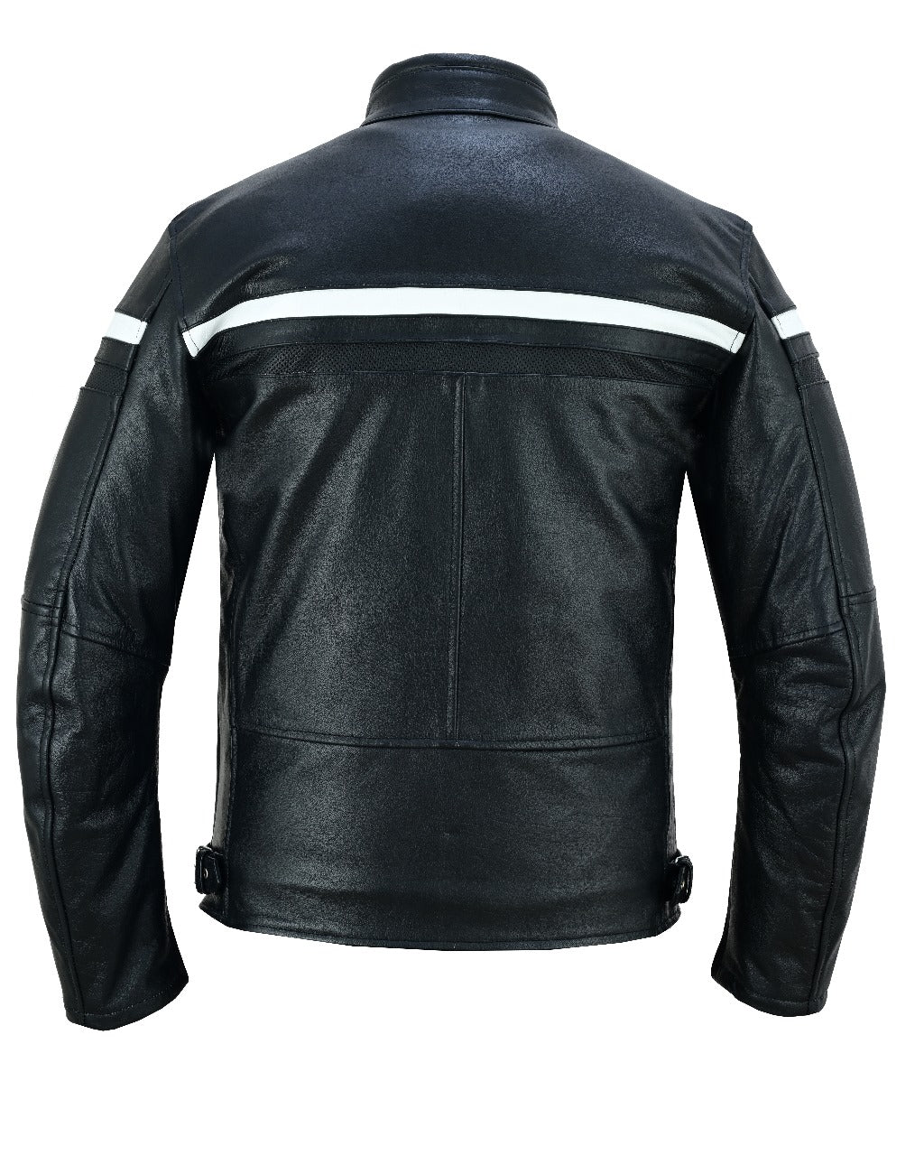 Men's Black Premium Leather Motorcycle Jacket